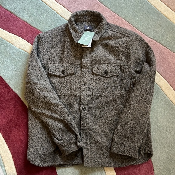 H&M WOOL-BLEND OVERSHIRT - Picture 1 of 9